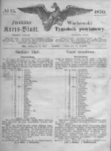 Fraust&auml;dter Kreisblatt. 1870.04.15 Nr15