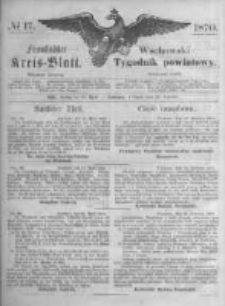 Fraust&auml;dter Kreisblatt. 1870.04.29 Nr17