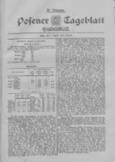 Posener Tageblatt. Handelsblatt 1898.08.05 Jg.37