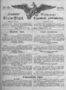 Fraust&auml;dter Kreisblatt. 1870.05.27 Nr21