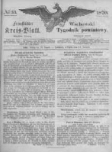 Fraust&auml;dter Kreisblatt. 1870.08.19 Nr33