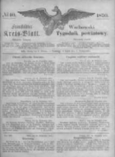 Fraust&auml;dter Kreisblatt. 1870.10.07 Nr40