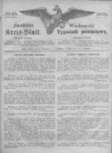 Fraust&auml;dter Kreisblatt. 1870.11.11 Nr45