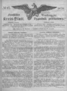 Fraust&auml;dter Kreisblatt. 1870.11.25 Nr47