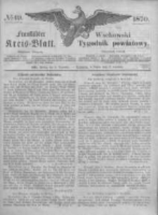 Fraust&auml;dter Kreisblatt. 1870.12.09 Nr49