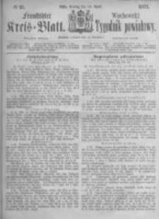 Fraust&auml;dter Kreisblatt. 1871.04.14 Nr15