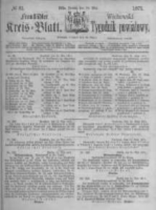 Fraust&auml;dter Kreisblatt. 1871.05.26 Nr21