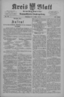 Kreis Blatt f&uuml;r den Kreis Neutomischeler zugleich Hopfenzeitung 1909.03.09 Jg.28 Nr20
