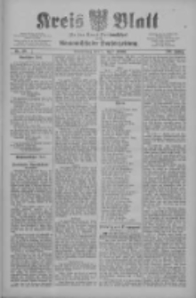 Kreis Blatt f&uuml;r den Kreis Neutomischeler zugleich Hopfenzeitung 1909.04.08 Jg.28 Nr29