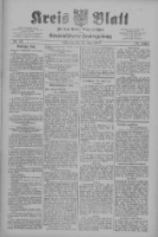 Kreis Blatt f&uuml;r den Kreis Neutomischeler zugleich Hopfenzeitung 1909.05.25 Jg.28 Nr42