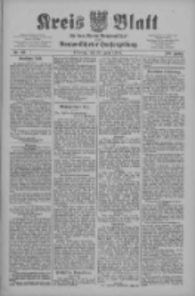 Kreis Blatt f&uuml;r den Kreis Neutomischeler zugleich Hopfenzeitung 1909.06.22 Jg.28 Nr50