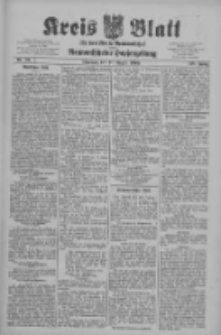 Kreis Blatt f&uuml;r den Kreis Neutomischeler zugleich Hopfenzeitung 1909.08.17 Jg.28 Nr66
