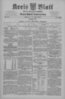 Kreis Blatt f&uuml;r den Kreis Neutomischeler zugleich Hopfenzeitung 1909.08.27 Jg.28 Nr69