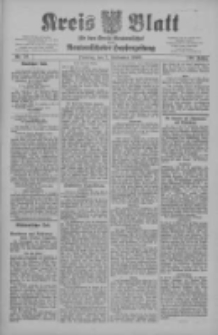 Kreis Blatt f&uuml;r den Kreis Neutomischeler zugleich Hopfenzeitung 1909.09.07 Jg.28 Nr72