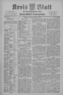 Kreis Blatt f&uuml;r den Kreis Neutomischeler zugleich Hopfenzeitung 1909.11.26 Jg.28 Nr95