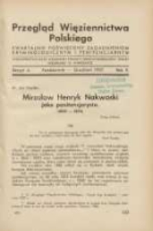 Przegląd Więziennictwa Polskiego: kwartalnik poświęcony zagadnieniom kryminologicznym i penitencjarnym 1937 październik/grudzień R.2 Z.4