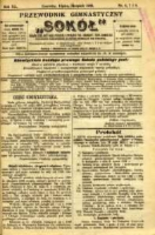 Przewodnik Gimnastyczny "Sok&oacute;ł": organ Dzielnicy Małopolskiej Związku Polskich Gimnastycznych Towarzystw Sokolich 1923.06/08 R.40 Nr6/8