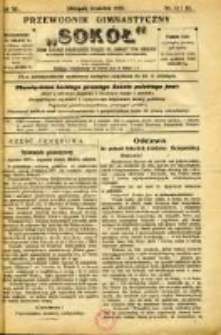 Przewodnik Gimnastyczny "Sok&oacute;ł": organ Dzielnicy Małopolskiej Związku Polskich Gimnastycznych Towarzystw Sokolich 1923.11/12 R.40 Nr11/12