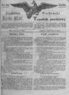 Fraust&auml;dter Kreisblatt. 1868.03.27 Nr13