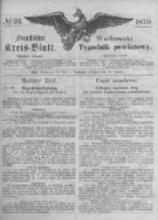 Fraust&auml;dter Kreisblatt. 1870.06.10 Nr23