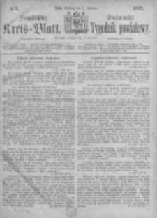Fraust&auml;dter Kreisblatt. 1871.01.06 Nr1