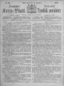 Fraust&auml;dter Kreisblatt. 1871.11.10 Nr45