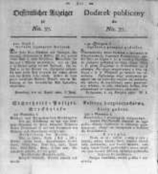 Oeffentlicher Anzeiger zum Amtsblatt No.37. der K&ouml;nigl. Preuss. Regierung zu Bromberg. 1820