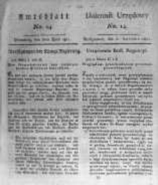 Amtsblatt der K&ouml;niglichen Preussischen Regierung zu Bromberg. 1821.04.06 No.14
