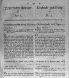 Oeffentlicher Anzeiger zum Amtsblatt No.6. der K&ouml;nigl. Preuss. Regierung zu Bromberg. 1823