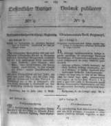 Oeffentlicher Anzeiger zum Amtsblatt No.9. der K&ouml;nigl. Preuss. Regierung zu Bromberg. 1823