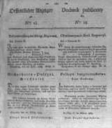 Oeffentlicher Anzeiger zum Amtsblatt No.13. der K&ouml;nigl. Preuss. Regierung zu Bromberg. 1823