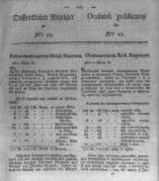 Oeffentlicher Anzeiger zum Amtsblatt No.17. der K&ouml;nigl. Preuss. Regierung zu Bromberg. 1823