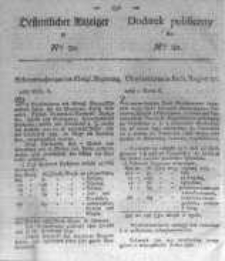 Oeffentlicher Anzeiger zum Amtsblatt No.20. der K&ouml;nigl. Preuss. Regierung zu Bromberg. 1823
