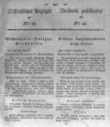 Oeffentlicher Anzeiger zum Amtsblatt No.26. der K&ouml;nigl. Preuss. Regierung zu Bromberg. 1823