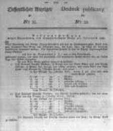 Oeffentlicher Anzeiger zum Amtsblatt No.33. der K&ouml;nigl. Preuss. Regierung zu Bromberg. 1823