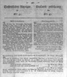 Oeffentlicher Anzeiger zum Amtsblatt No.47. der K&ouml;nigl. Preuss. Regierung zu Bromberg. 1823