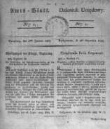 Amtsblatt der K&ouml;niglichen Preussischen Regierung zu Bromberg. 1824.01.02 No.1