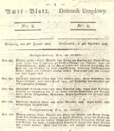 Amtsblatt der K&ouml;niglichen Preussischen Regierung zu Bromberg. 1824.01.09 No.2
