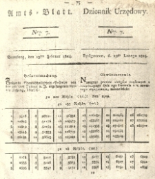 Amtsblatt der K&ouml;niglichen Preussischen Regierung zu Bromberg. 1824.02.13 No.7