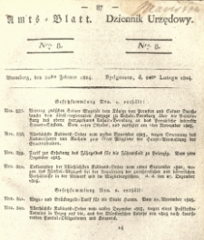 Amtsblatt der K&ouml;niglichen Preussischen Regierung zu Bromberg. 1824.02.20 No.8