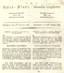 Amtsblatt der K&ouml;niglichen Preussischen Regierung zu Bromberg. 1824.02.27 No.9