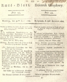 Amtsblatt der K&ouml;niglichen Preussischen Regierung zu Bromberg. 1824.04.30 No.18