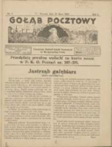 Gołąb Pocztowy: czasopismo hodowli gołębi pocztowych na Rzeczpospolitą Polskę 1925.07.27 R.1 Nr5