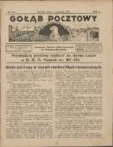 Gołąb Pocztowy: czasopismo hodowli gołębi pocztowych na Rzeczpospolitą Polskę 1925.09.07 R.1 Nr6/7