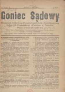 Goniec Sądowy: miesięcznik Centralnego Związku Urzędnik&oacute;w i Funkcjonarjuszy Sądowych, Poznańskiego i Pomorza w Poznaniu 1922.03.01 R.2 Nr12/13