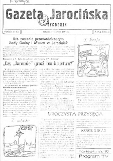 Gazeta Jarocińska 1991.06.07 Nr34(II)