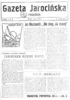 Gazeta Jarocińska 1991.07.05 Nr38(II)