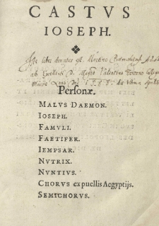 Castvs Ioseph
