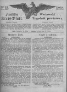 Fraust&auml;dter Kreisblatt. 1869.03.26 Nr13