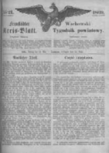 Fraust&auml;dter Kreisblatt. 1869.05.21 Nr21